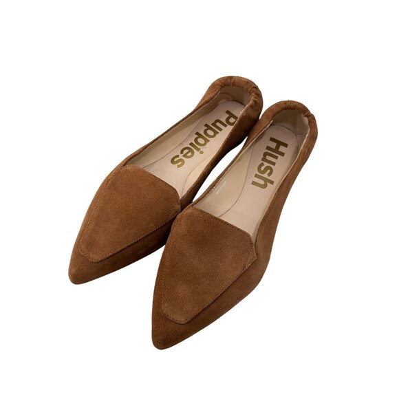 Hush Puppies Womens Brown Suede Slip On Pointed Toe Flats Shoes Size 9.5M NEW - Picture 6 of 16
